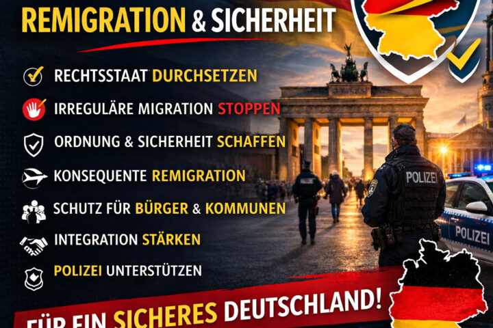 Für Sicherheit, Ordnung und Verantwortung.