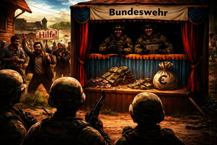 Kasperle im Tarnanzug