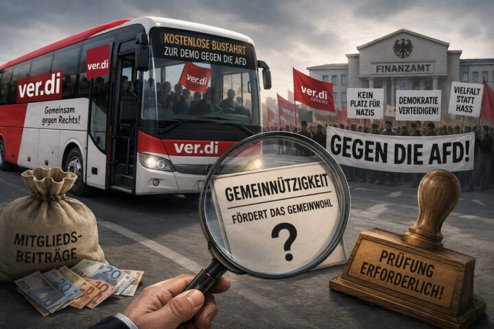 Ver.di finanziert Anti-AfD-Proteste