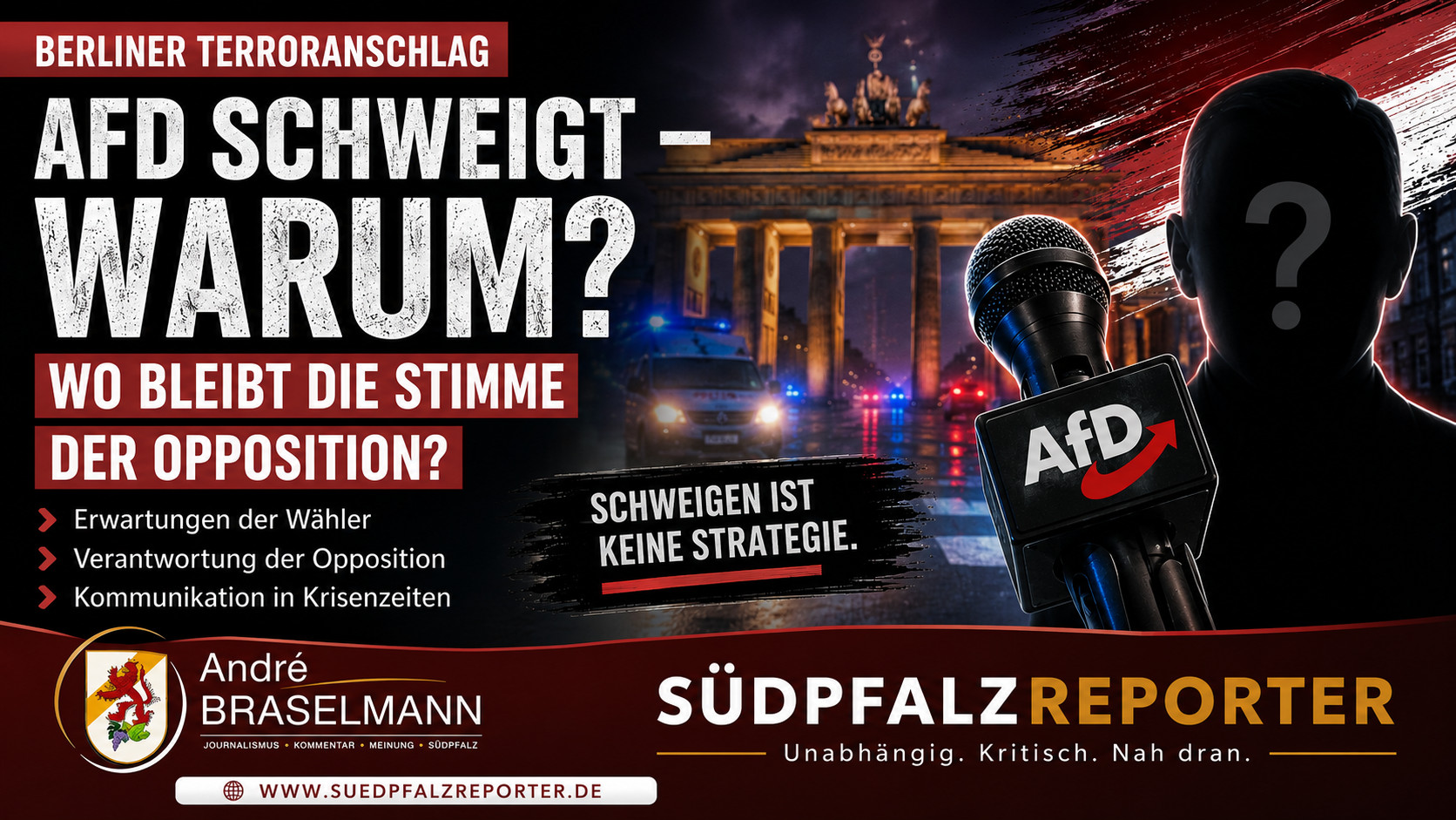 AfD schweigt nach dem Berliner Terroranschlag