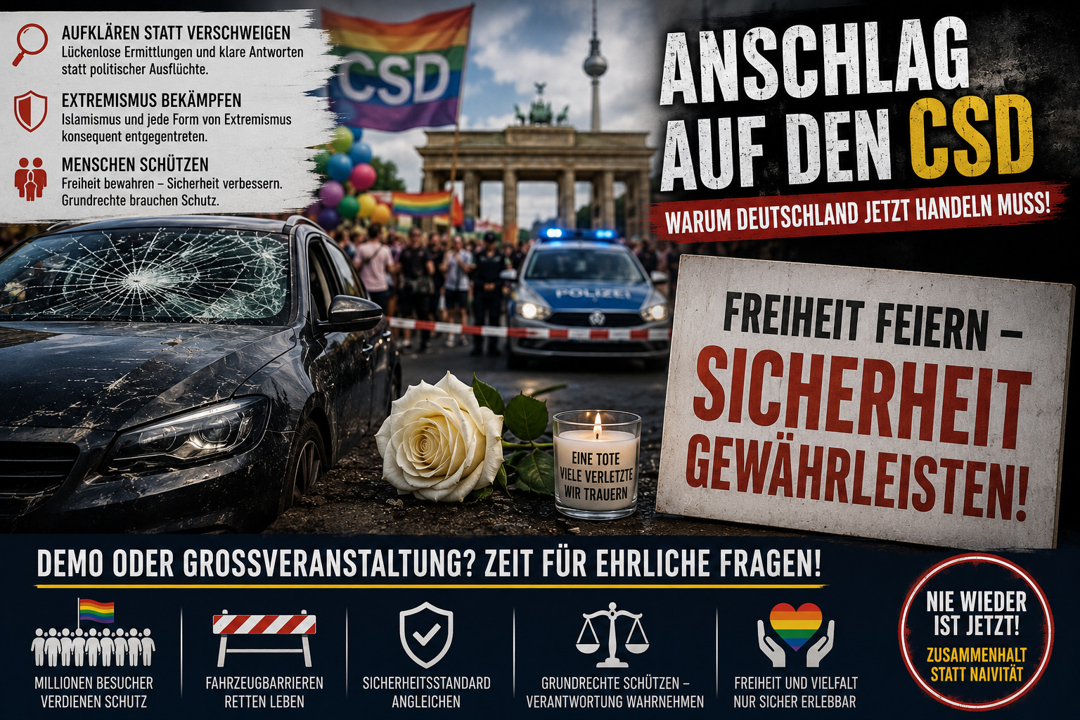 Nach dem Anschlag auf den Christopher Street Day