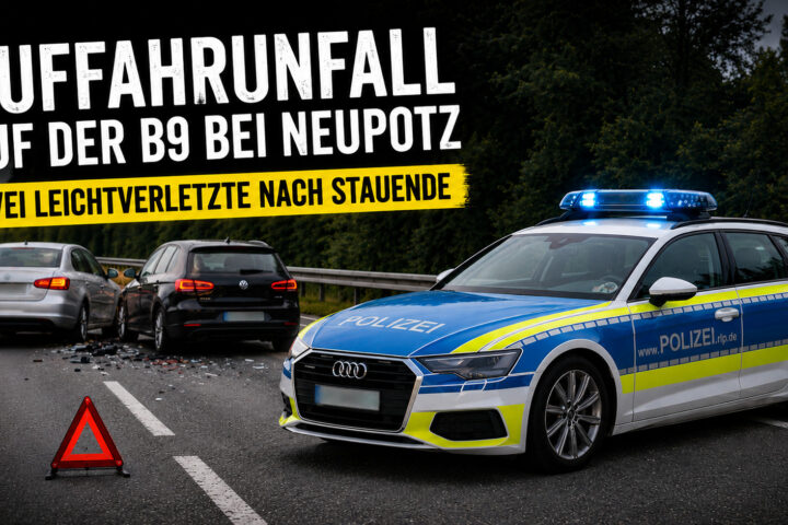 Auffahrunfall auf der B9 bei Neupotz