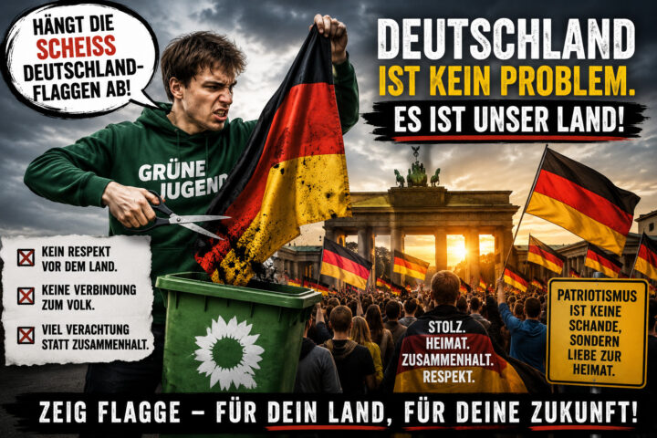 Hängt die scheiß Deutschland-Flaggen ab