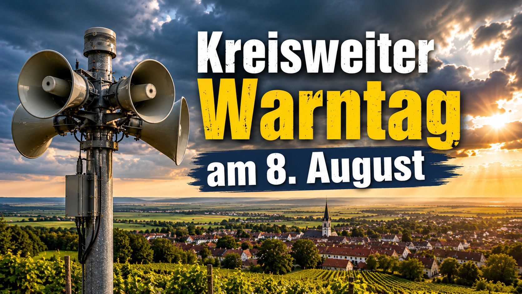 Kreisweiter Warntag am 8. August