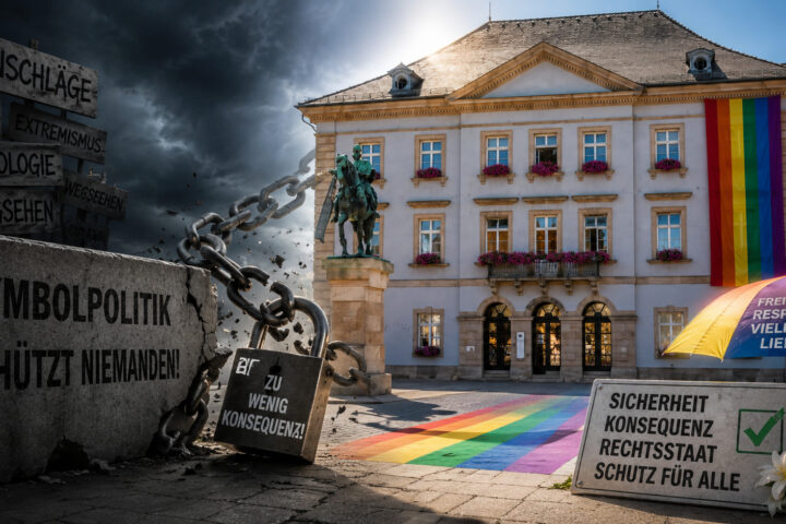 Regenbogenflagge statt Konsequenzen?