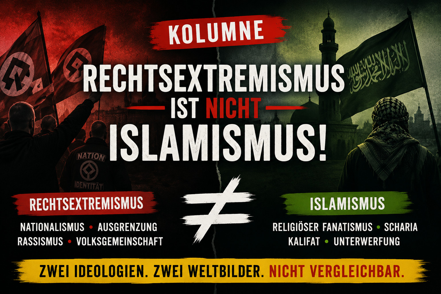 Rechtsextremismus ist nicht Islamismus