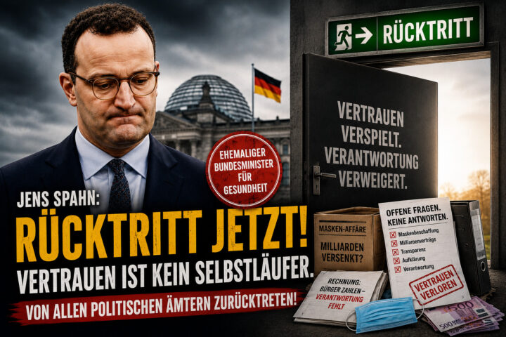 Warum Jens Spahn von allen politischen Ämtern zurücktreten sollte