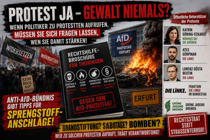 Protest ja – Gewalt niemals