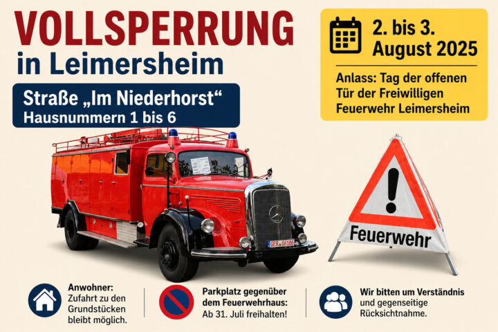Vollsperrung in Leimersheim: Im Niederhorst