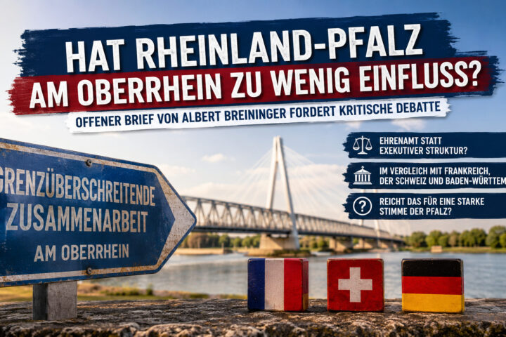 Offener Brief von Albert Breininger: Hat Rheinland-Pfalz am Oberrhein zu wenig politischen Einfluss?