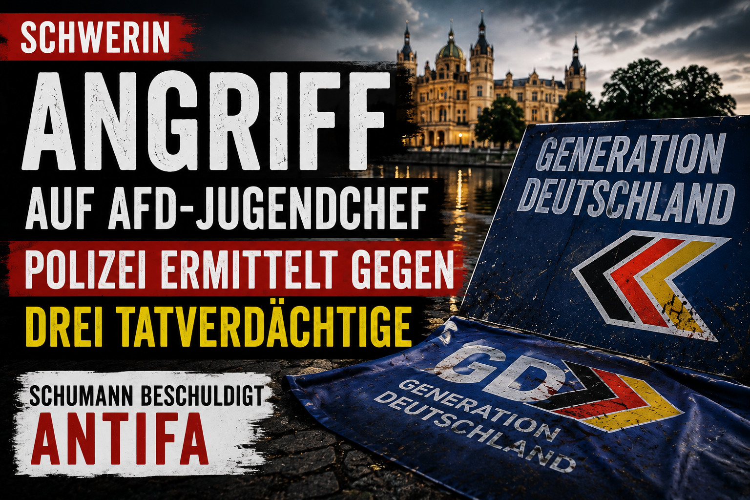 AfD-Jugendchef in Schwerin angegriffen: Polizei ermittelt gegen drei Tatverdächtige