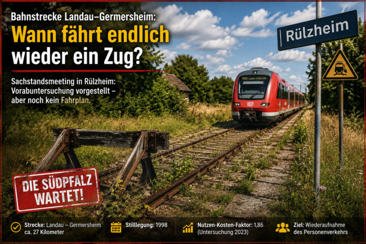 Bahnstrecke Landau–Germersheim: Wie lange will die Politik noch planen?