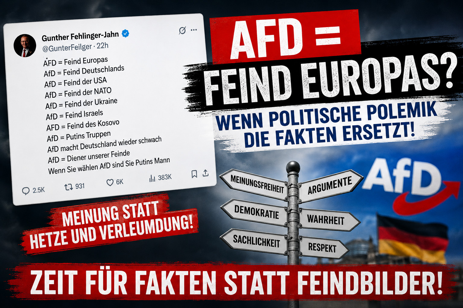 AfD = Feind Europas? Wenn politische Polemik die Fakten ersetzt