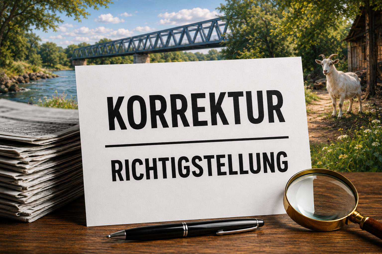 Korrektur und Richtigstellung