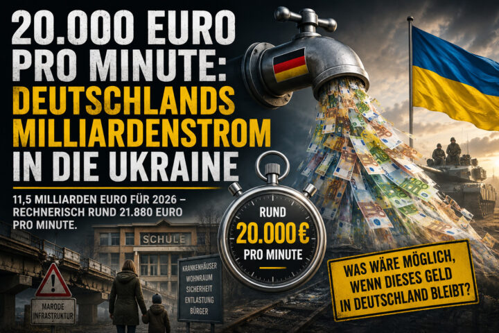 20.000 Euro pro Minute für die Ukraine: Könnte das Geld Deutschland mehr helfen?