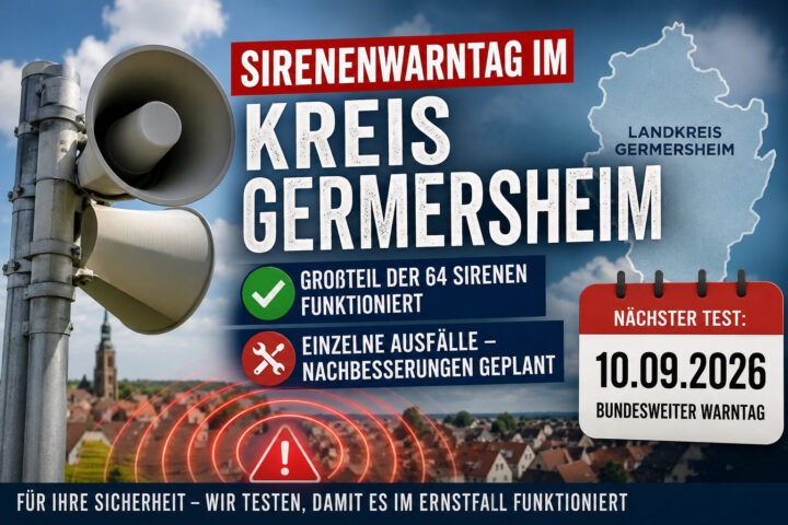 Sirenenwarntag im Kreis Germersheim: Ausfälle bei einigen Sirenen