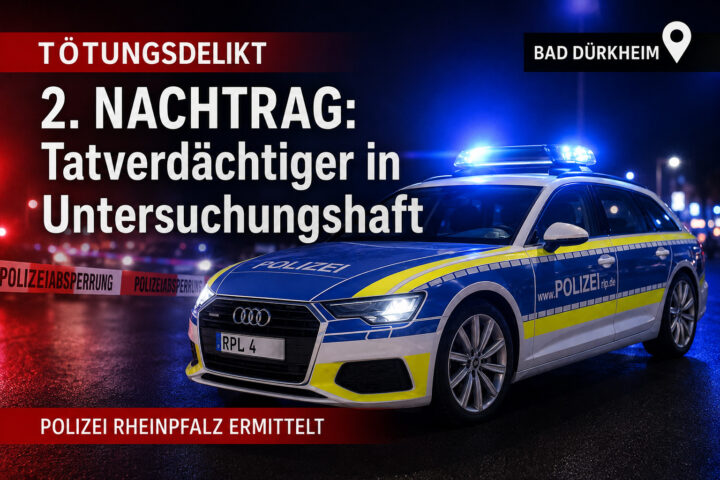 Tötungsdelikt Bad Dürkheim: Tatverdächtiger in Untersuchungshaft