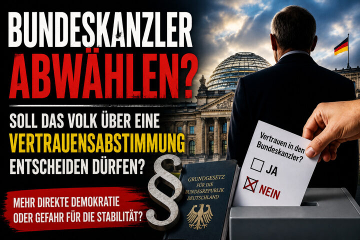 Bundeskanzler abwählen: Sollte das Volk über eine Vertrauensabstimmung entscheiden dürfen?