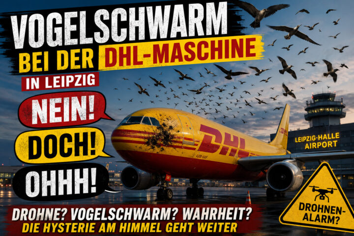 Vogelschwarm, Drohne, DHL: Leipzig und die große Hysterie am Himmel