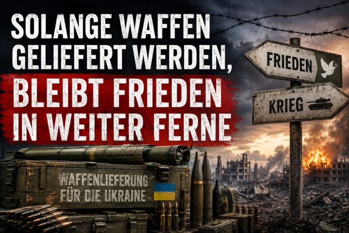 Solange Waffen geliefert werden, bleibt Frieden in weiter Ferne