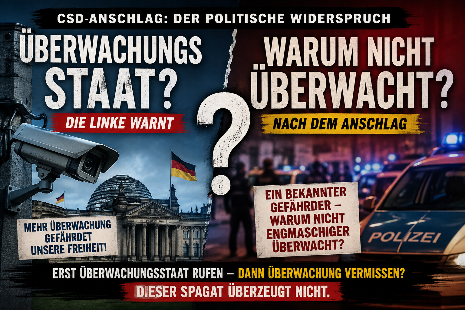 Clara Bünger und der CSD-Anschlag: Der Überwachungs-Widerspruch der Linken