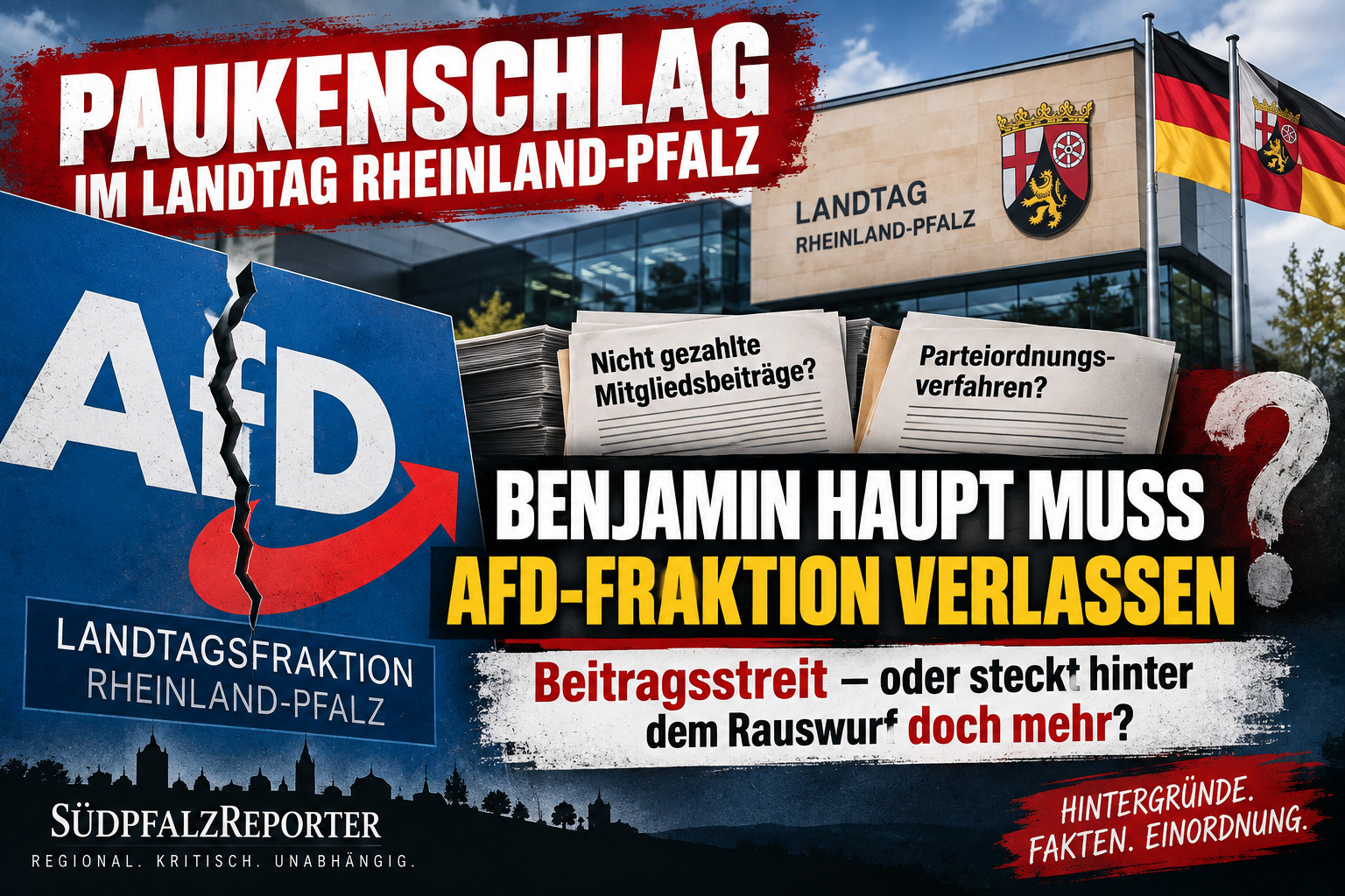 Benjamin Haupt muss AfD-Fraktion verlassen – Beitragsstreit oder parteiinterner Konflikt?