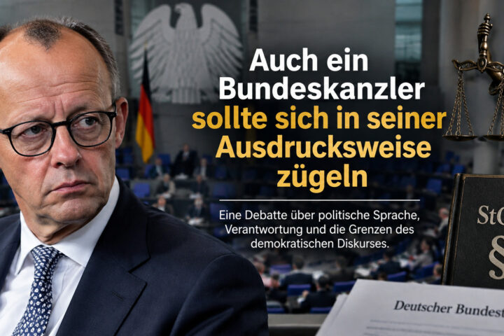 Auch ein Bundeskanzler sollte sich in seiner Ausdrucksweise zügeln