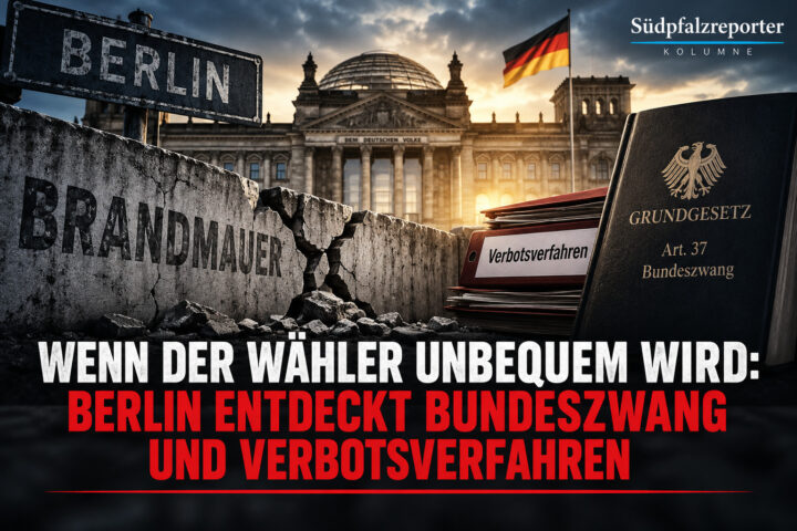 Wenn der Wähler unbequem wird: Berlin entdeckt Bundeszwang und Verbotsverfahren