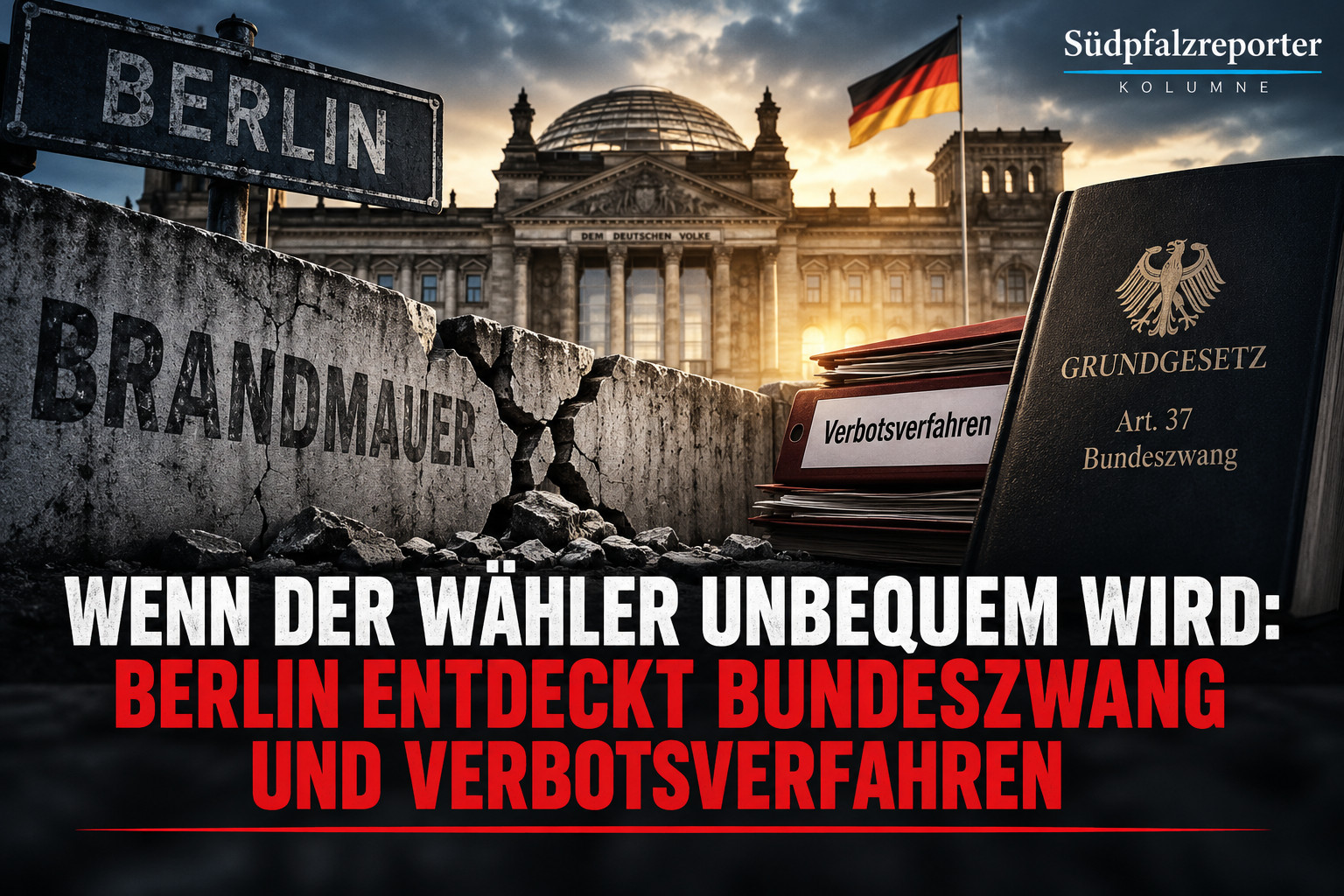 Wenn der Wähler unbequem wird: Berlin entdeckt Bundeszwang und Verbotsverfahren
