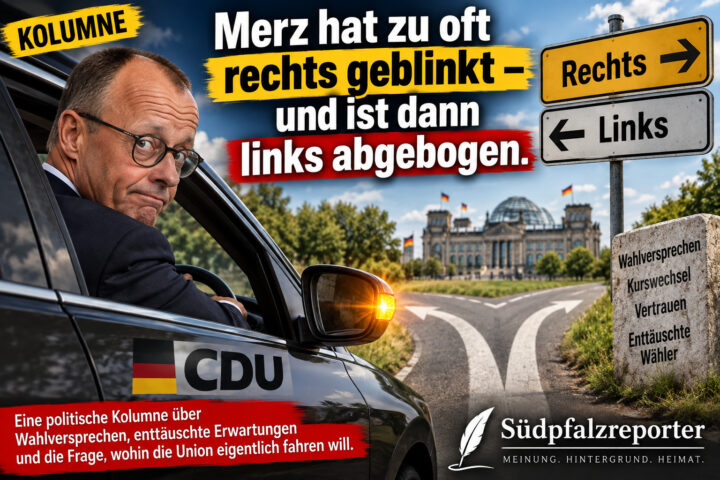 Merz blinkt rechts und biegt links ab – politische Kolumne