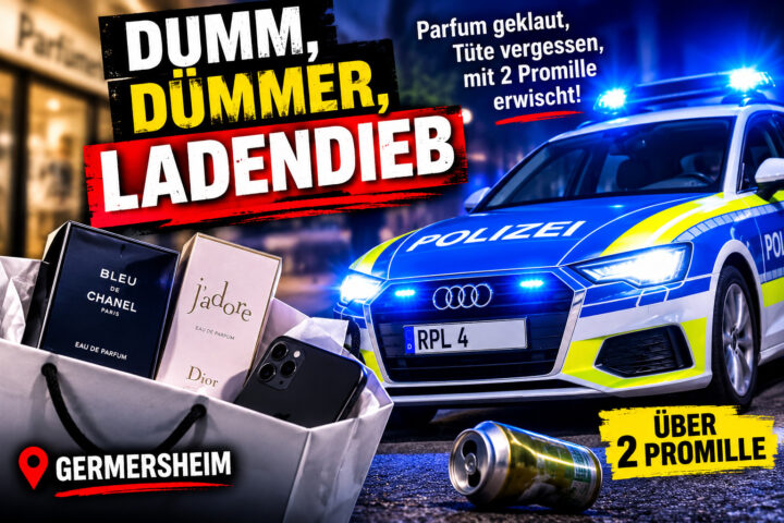 Flucht mit Hindernissen: Ladendieb vergisst das Wichtigste