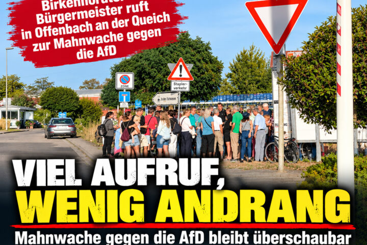 Viel Aufruf, wenig Andrang: Mahnwache gegen die AfD bleibt überschaubar