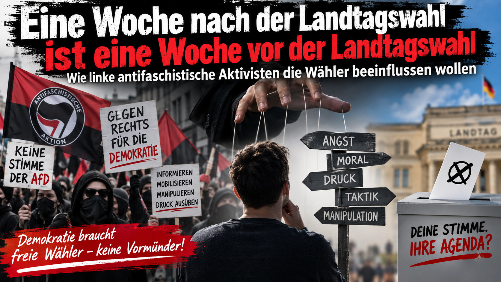 Angst, Druck, Manipulation? Wie Aktivisten die Wähler beeinflussen wollen