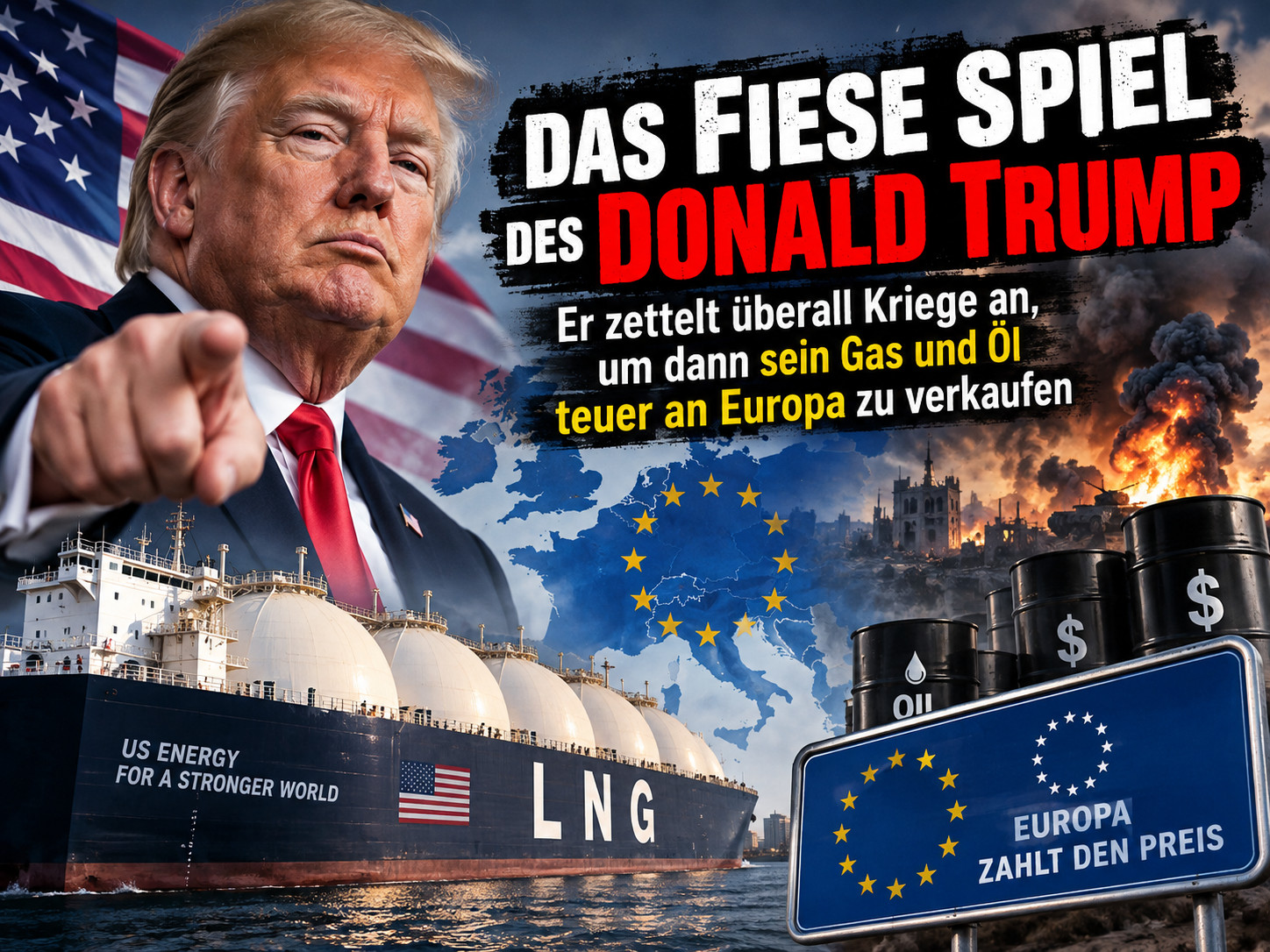 Donald Trump, USA und LNG: Verdient Amerika an Europas Energiekrise?