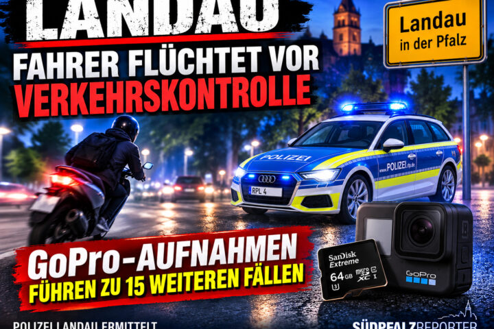 Landau: Fahrer flüchtet vor Verkehrskontrolle